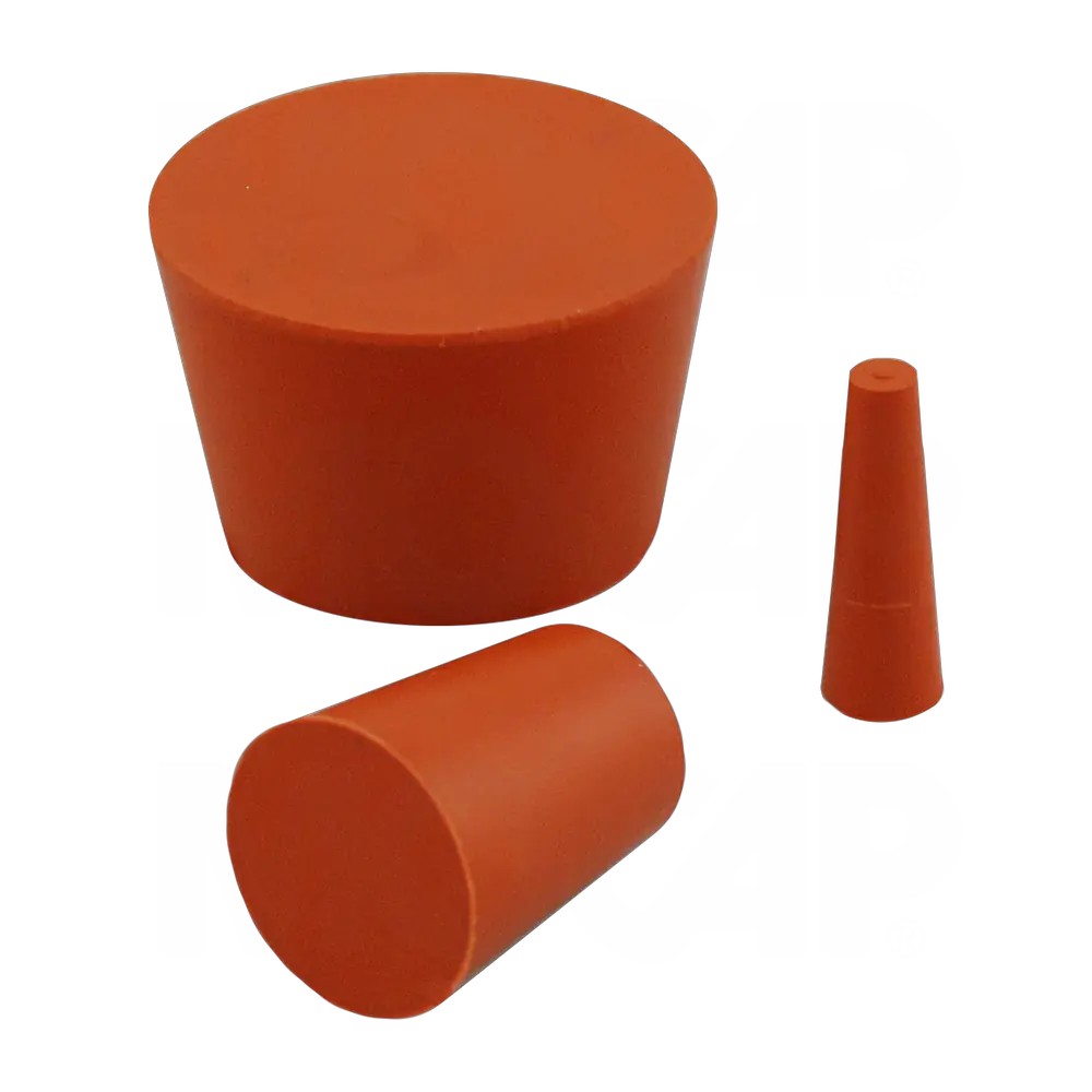 Silicone Tapered Rubber Plugs for Powder Coating, Chrome Plating