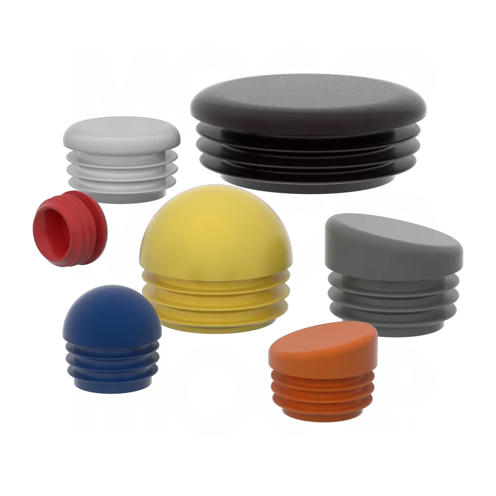 Details about   12 Round Plastic Tube End Caps Insert Plugs Pipe Leg Stopper Floor Protectors 